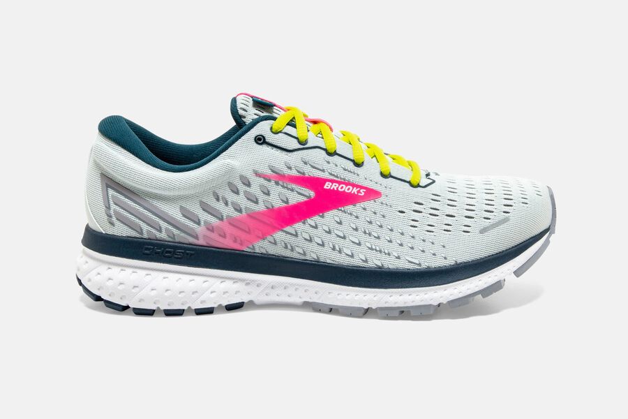 Brooks Ghost 13 Road Löparskor Dam - Grå/Rosa - 5247-QSDFN